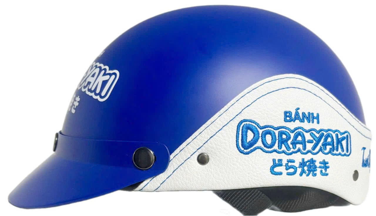 Mẫu mũ bảo hiểm bọc da in logo